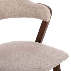 ΚΑΡΕΚΛΑ RIDER HM9734.02 RUBBERWOOD ΣΕ ΚΑΡΥΔΙ-ΥΦΑΣΜΑ ΕΚΡΟΥ 59x59x83Yεκ. - Pakobazaar