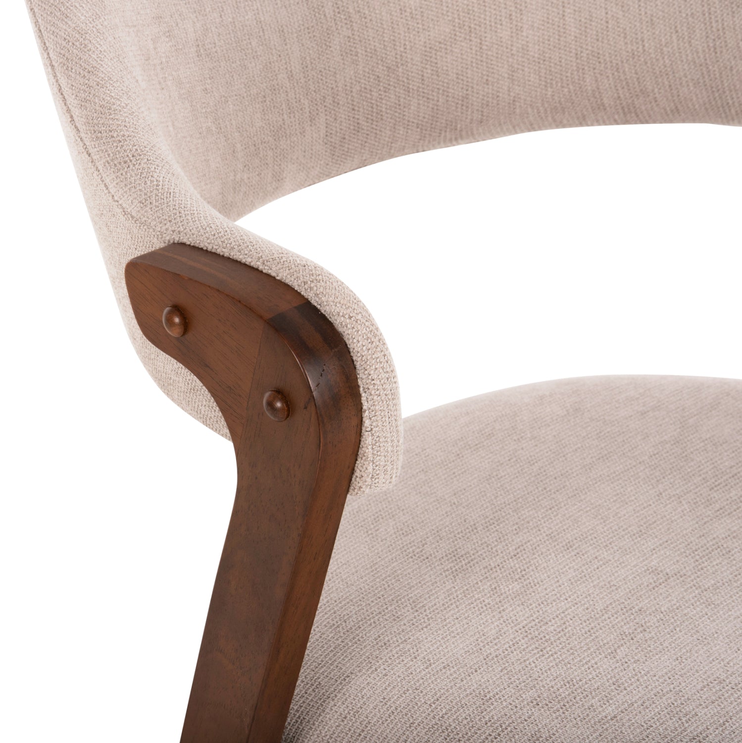 ΚΑΡΕΚΛΑ RIDER HM9734.02 RUBBERWOOD ΣΕ ΚΑΡΥΔΙ-ΥΦΑΣΜΑ ΕΚΡΟΥ 59x59x83Yεκ. - Pakobazaar