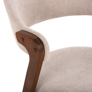 ΚΑΡΕΚΛΑ RIDER HM9734.02 RUBBERWOOD ΣΕ ΚΑΡΥΔΙ-ΥΦΑΣΜΑ ΕΚΡΟΥ 59x59x83Yεκ. - Pakobazaar