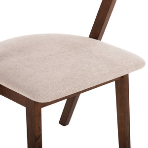 ΚΑΡΕΚΛΑ RIDER HM9734.02 RUBBERWOOD ΣΕ ΚΑΡΥΔΙ-ΥΦΑΣΜΑ ΕΚΡΟΥ 59x59x83Yεκ. - Pakobazaar
