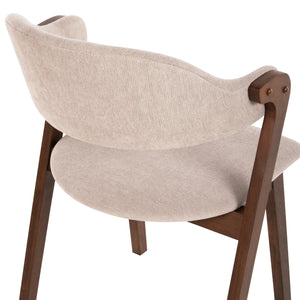 ΚΑΡΕΚΛΑ RIDER HM9734.02 RUBBERWOOD ΣΕ ΚΑΡΥΔΙ-ΥΦΑΣΜΑ ΕΚΡΟΥ 59x59x83Yεκ. - Pakobazaar