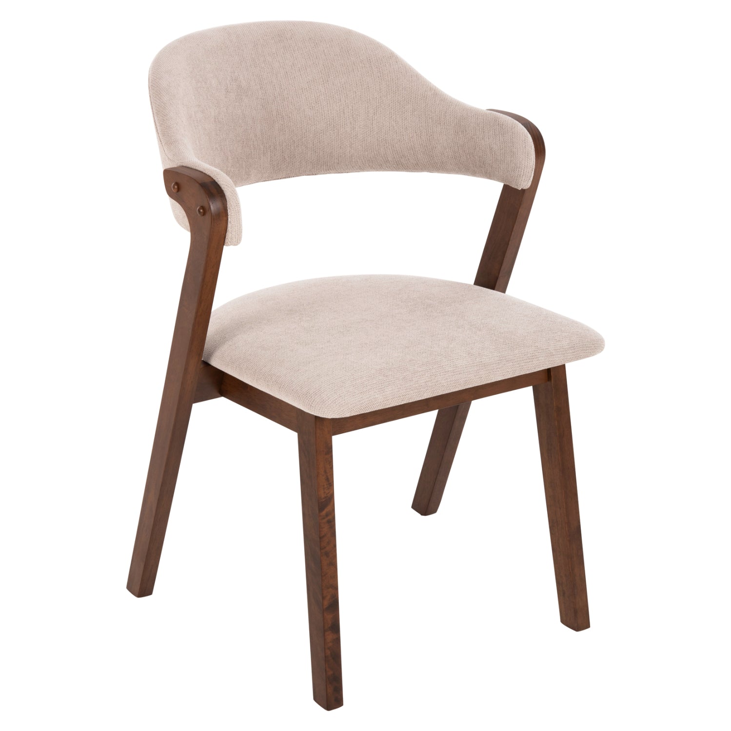 ΚΑΡΕΚΛΑ RIDER HM9734.02 RUBBERWOOD ΣΕ ΚΑΡΥΔΙ-ΥΦΑΣΜΑ ΕΚΡΟΥ 59x59x83Yεκ. - Pakobazaar