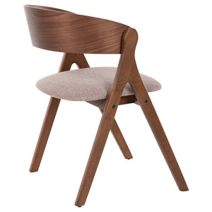ΚΑΡΕΚΛΑ NEKKER HM9739.01 RUBBERWOOD ΣΕ ΚΑΡΥΔΙ-ΜΠΕΖ ΥΦΑΣΜΑ ΚΑΘΙΣΜΑ 56x55x78Yεκ. - Pakobazaar