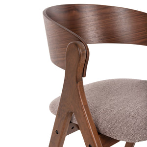 ΚΑΡΕΚΛΑ NEKKER HM9739.01 RUBBERWOOD ΣΕ ΚΑΡΥΔΙ-ΜΠΕΖ ΥΦΑΣΜΑ ΚΑΘΙΣΜΑ 56x55x78Yεκ. - Pakobazaar