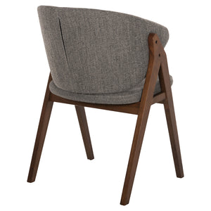 ΚΑΡΕΚΛΑ HANA HM9746.02 RUBBERWOOD ΣΕ ΚΑΡΥΔΙ ΧΡΩΜΑ-ΓΚΡΙ ΥΦΑΣΜΑ 55x60x84Yεκ. - Pakobazaar