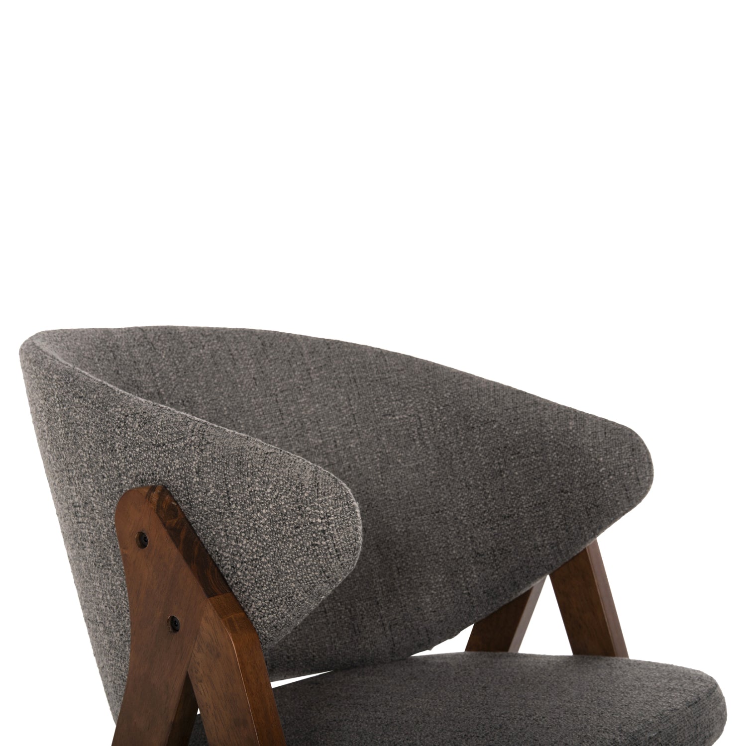 ΚΑΡΕΚΛΑ HANA HM9746.02 RUBBERWOOD ΣΕ ΚΑΡΥΔΙ ΧΡΩΜΑ-ΓΚΡΙ ΥΦΑΣΜΑ 55x60x84Yεκ. - Pakobazaar
