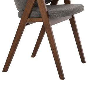 ΚΑΡΕΚΛΑ HANA HM9746.02 RUBBERWOOD ΣΕ ΚΑΡΥΔΙ ΧΡΩΜΑ-ΓΚΡΙ ΥΦΑΣΜΑ 55x60x84Yεκ. - Pakobazaar
