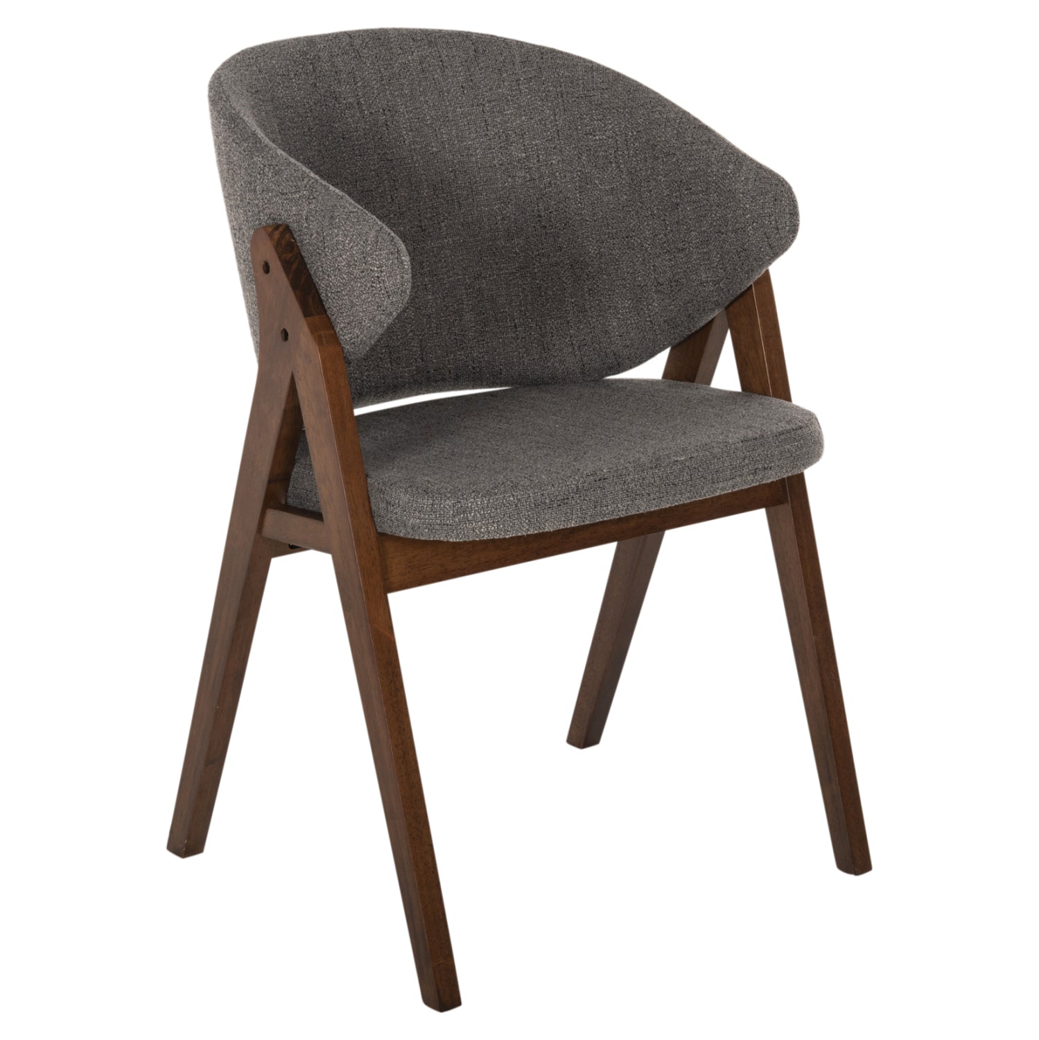 ΚΑΡΕΚΛΑ HANA HM9746.02 RUBBERWOOD ΣΕ ΚΑΡΥΔΙ ΧΡΩΜΑ-ΓΚΡΙ ΥΦΑΣΜΑ 55x60x84Yεκ. - Pakobazaar