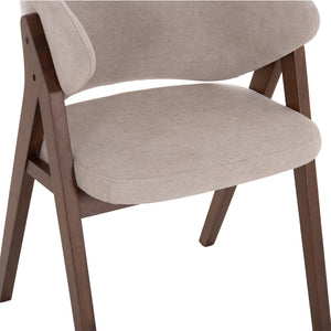 ΚΑΡΕΚΛΑ HANA HM9746.11 RUBBERWOOD ΣΕ ΜΑΥΡΟ ΧΡΩΜΑ-ΓΚΡΙ ΥΦΑΣΜΑ 55,5x60x85Yεκ. - Pakobazaar