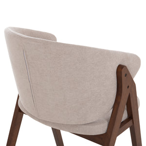 ΚΑΡΕΚΛΑ HANA HM9746.11 RUBBERWOOD ΣΕ ΜΑΥΡΟ ΧΡΩΜΑ-ΓΚΡΙ ΥΦΑΣΜΑ 55,5x60x85Yεκ. - Pakobazaar