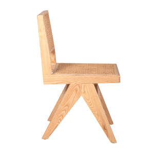 ΚΑΡΕΚΛΑ FREDRIK HM9873 ΞΥΛΟ ΦΡΑΞΙΝΟΥ ΚΑΙ RATTAN ΣΕ ΦΥΣΙΚΟ ΧΡΩΜΑ 45x55,5x83Yεκ. - Pakobazaar
