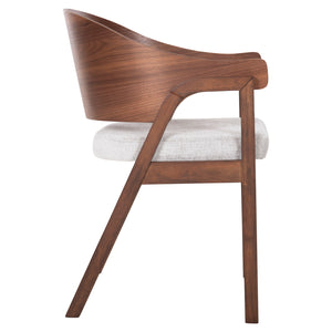 ΚΑΡΕΚΛΑ NERO HM9972 RUBBERWOOD ΣΕ ΚΑΡΥΔΙ-ΓΚΡΙ ΥΦΑΣΜΑ ΚΑΘΙΣΜΑ 56x56x78Yεκ. - Pakobazaar