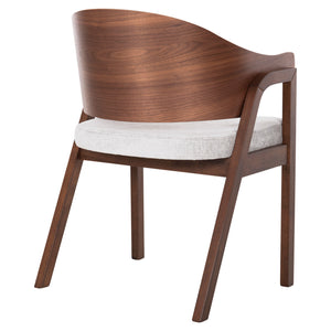 ΚΑΡΕΚΛΑ NERO HM9972 RUBBERWOOD ΣΕ ΚΑΡΥΔΙ-ΓΚΡΙ ΥΦΑΣΜΑ ΚΑΘΙΣΜΑ 56x56x78Yεκ. - Pakobazaar