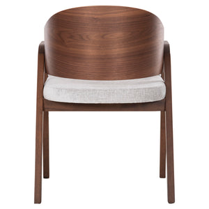ΚΑΡΕΚΛΑ NERO HM9972 RUBBERWOOD ΣΕ ΚΑΡΥΔΙ-ΓΚΡΙ ΥΦΑΣΜΑ ΚΑΘΙΣΜΑ 56x56x78Yεκ. - Pakobazaar