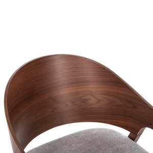 ΚΑΡΕΚΛΑ NERO HM9972 RUBBERWOOD ΣΕ ΚΑΡΥΔΙ-ΓΚΡΙ ΥΦΑΣΜΑ ΚΑΘΙΣΜΑ 56x56x78Yεκ. - Pakobazaar