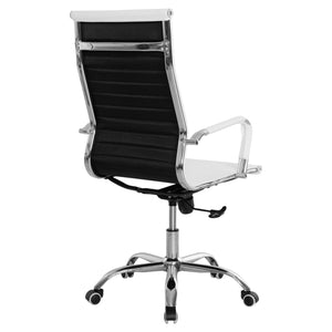 ΚΑΡΕΚΛΑ ΓΡΑΦΕΙΟΥ BOSS ΔΙΕΥΘΥΝΤΟΥ HM1059.32 ΛΕΥΚΟ PU ΠΟΔΙ ΧΡΩΜΙΟΥ 53x57x109Υεκ. - Pakobazaar