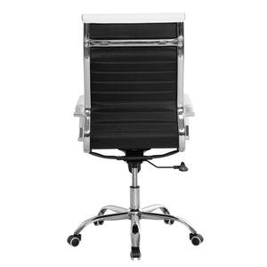 ΚΑΡΕΚΛΑ ΓΡΑΦΕΙΟΥ BOSS ΔΙΕΥΘΥΝΤΟΥ HM1059.32 ΛΕΥΚΟ PU ΠΟΔΙ ΧΡΩΜΙΟΥ 53x57x109Υεκ. - Pakobazaar
