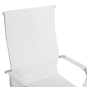 ΚΑΡΕΚΛΑ ΓΡΑΦΕΙΟΥ BOSS ΔΙΕΥΘΥΝΤΟΥ HM1059.32 ΛΕΥΚΟ PU ΠΟΔΙ ΧΡΩΜΙΟΥ 53x57x109Υεκ. - Pakobazaar