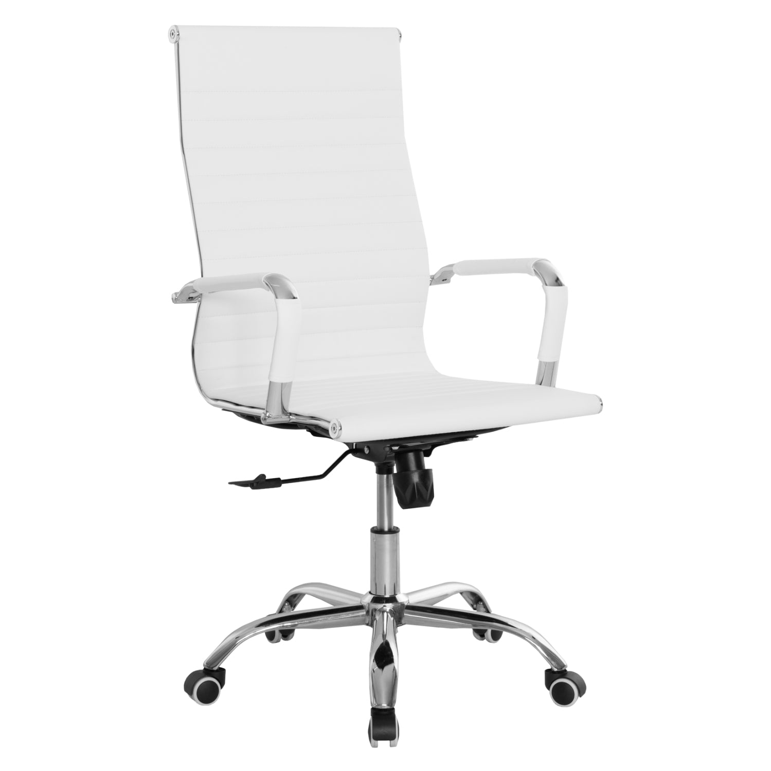 ΚΑΡΕΚΛΑ ΓΡΑΦΕΙΟΥ BOSS ΔΙΕΥΘΥΝΤΟΥ HM1059.32 ΛΕΥΚΟ PU ΠΟΔΙ ΧΡΩΜΙΟΥ 53x57x109Υεκ. - Pakobazaar