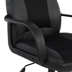 ΚΑΡΕΚΛΑ ΓΡΑΦΕΙΟΥ GAMING SIVIR HM1001.01 ΜΕ  ΜΑΥΡΟ PU 59x 60x115 εκ. - Pakobazaar