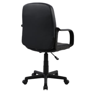 ΚΑΡΕΚΛΑ ΓΡΑΦΕΙΟΥ GRANE HM1005 ΜΕ ΜΠΡΑΤΣΑ ΜΑΥΡO PU 56,5x50x88-100Υ εκ. - Pakobazaar