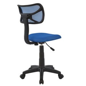 ΚΑΡΕΚΛΑ ΓΡΑΦΕΙΟΥ AKHILA HM1026.06 ΜΠΛΕ ΥΦΑΣΜΑ MESH 40,5x50,5x91,5 εκ. - Pakobazaar