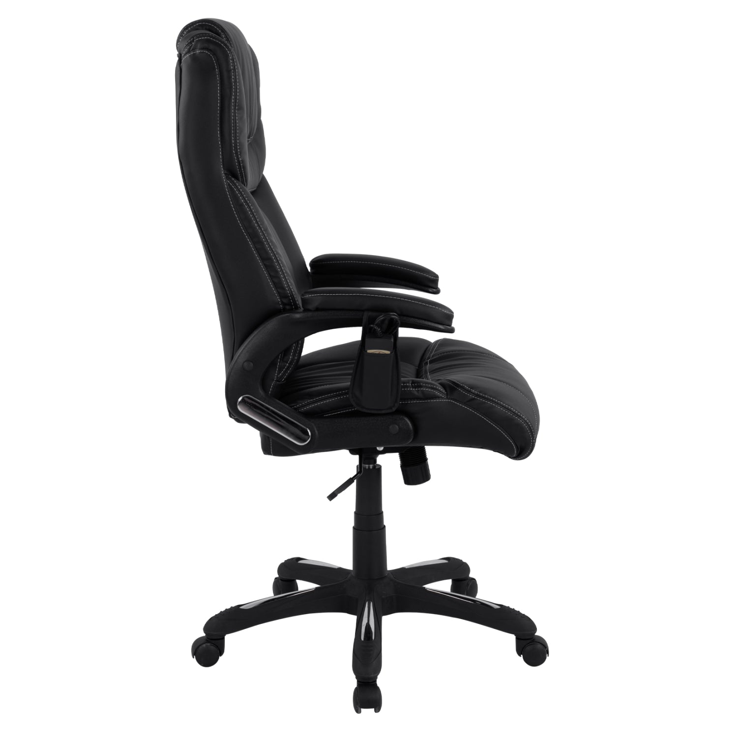 ΚΑΡΕΚΛΑ ΓΡΑΦΕΙΟΥ THORIN HM1050.01 ΜΕ MASSAGE ΜΑΥΡΗ HOMEMARKT 62x70x127Y εκ. - Pakobazaar