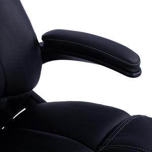 ΚΑΡΕΚΛΑ ΓΡΑΦΕΙΟΥ THORIN HM1050.01 ΜΕ MASSAGE ΜΑΥΡΗ HOMEMARKT 62x70x127Y εκ. - Pakobazaar