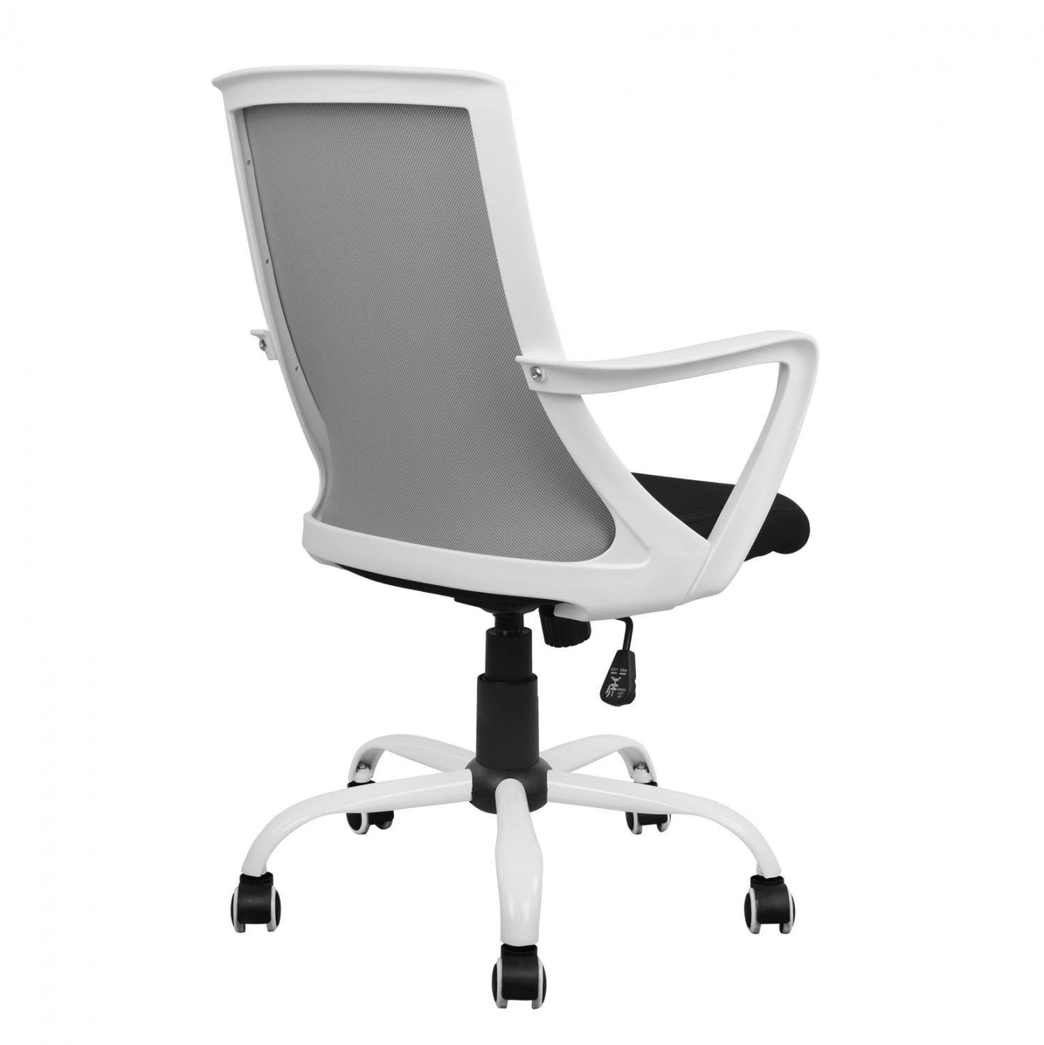 ΚΑΡΕΚΛΑ ΓΡΑΦΕΙΟΥ MALFOI HM1053.21 ΓΚΡΙ MESH & ΠΟΔΙ ΜΕΤΑΛΛΙΚΟ 58x59x103 cm - Pakobazaar