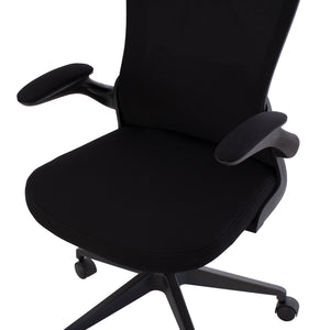 ΚΑΡΕΚΛΑ ΓΡΑΦΕΙΟΥ ELSIR HM1178.01 ΜΑΥΡΟ MESH ΜΑΥΡΟΣ ΣΚΕΛΕΤΟΣ 60x56x105 εκ. - Pakobazaar