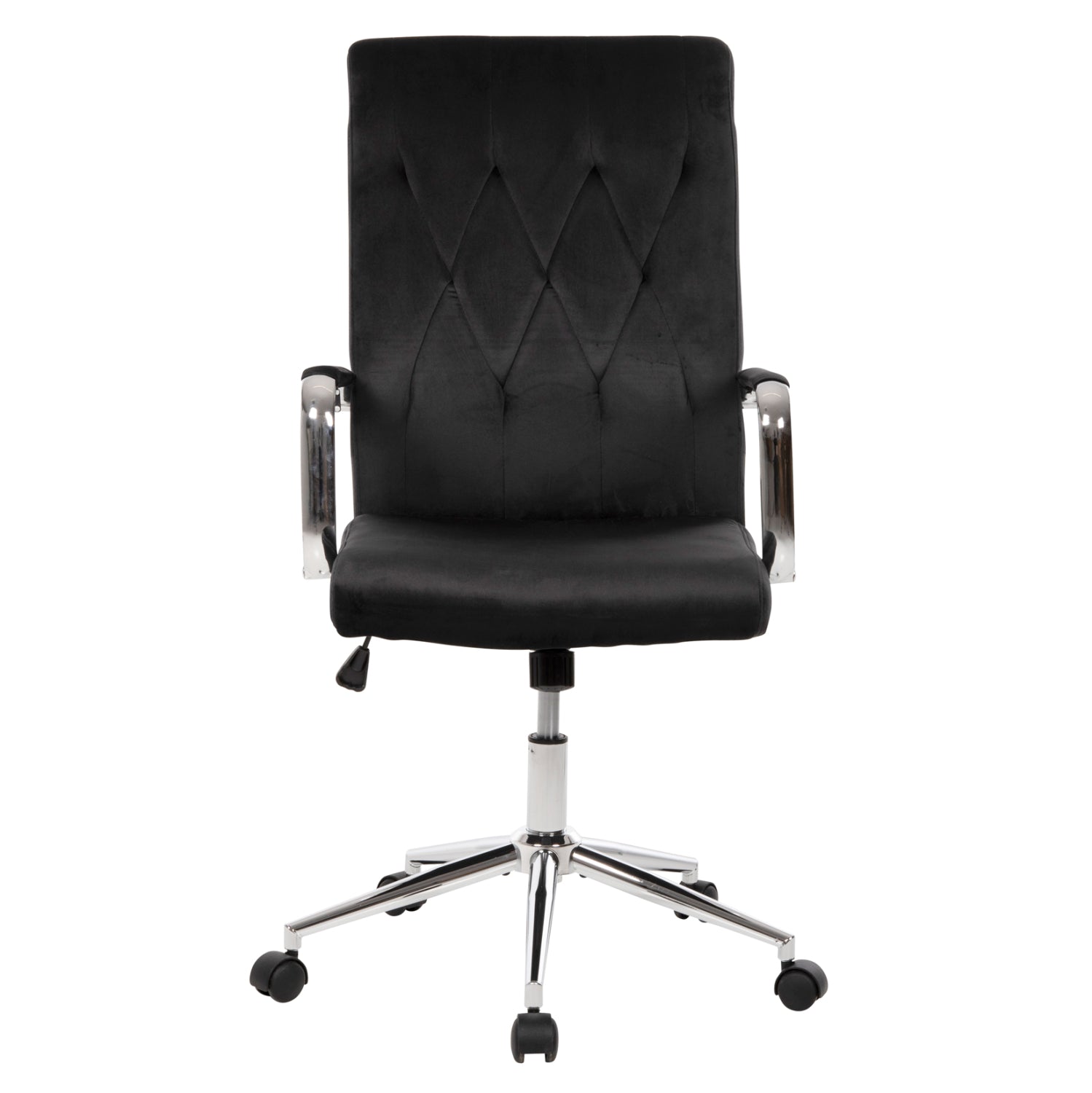 ΚΑΡΕΚΛΑ ΓΡΑΦΕΙΟΥ JOSEF HM1181.04 ΜΑΥΡΟ ΒΕΛΟΥΔΟ-INOX ΒΑΣΗ 58x61x105-113Yεκ. - Pakobazaar