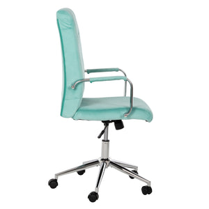 ΚΑΡΕΚΛΑ ΓΡΑΦΕΙΟΥ JOSEF HM1181.08 ΜΕΝΤΑ ΒΕΛΟΥΔΟ-INOX ΒΑΣΗ 58x61x105-113Yεκ. - Pakobazaar