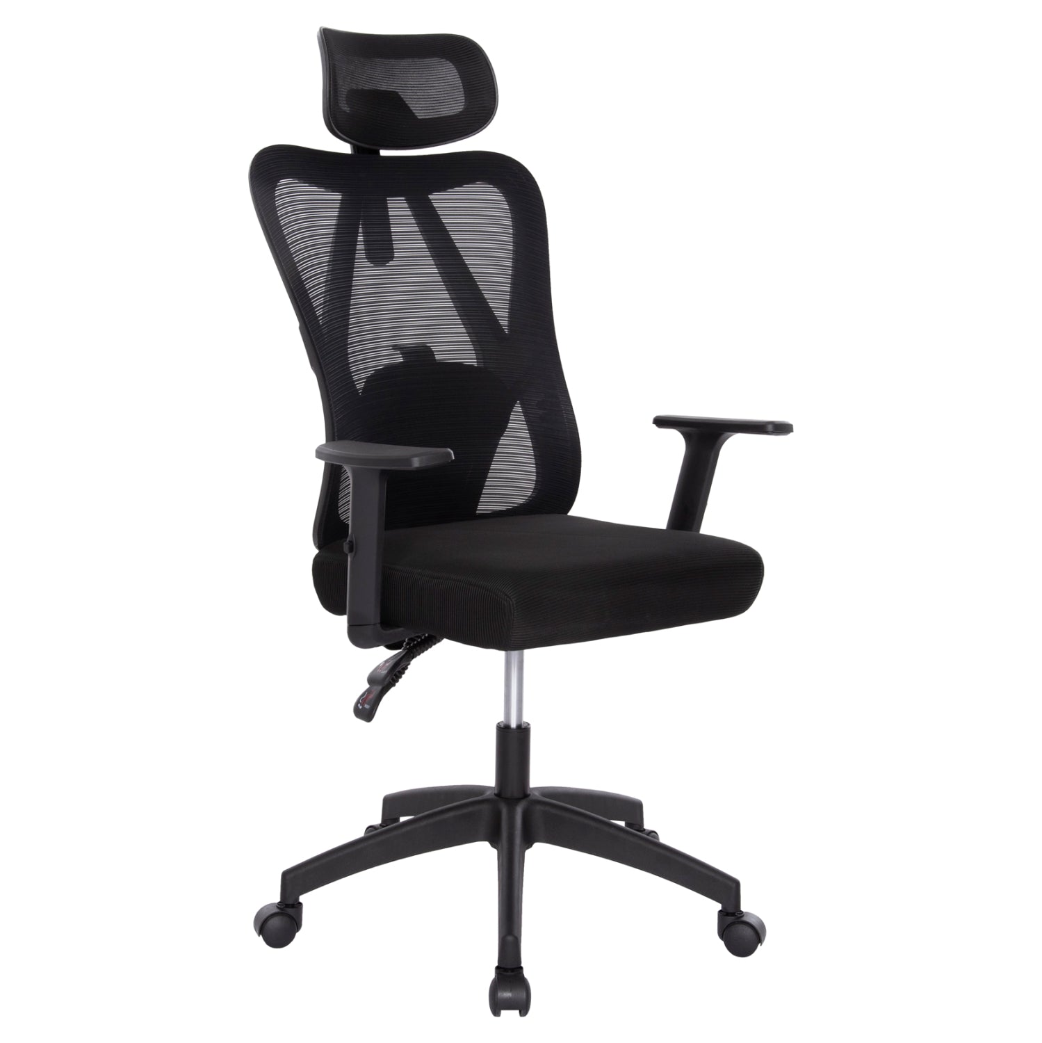 ΚΑΡΕΚΛΑ ΓΡΑΦΕΙΟΥ MEXER HM1195.01 ΜΑΥΡΟ MESH-PP ΒΑΣΗ 68x70x136Υεκ. - Pakobazaar