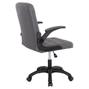ΚΑΡΕΚΛΑ ΓΡΑΦΕΙΟΥ PORTIMA HM1197.03 ΓΚΡΙ PVC-ΜΑΥΡΟΣ ΣΚΕΛΕΤΟΣ & ΒΑΣΗ 66.5x60x97Υεκ - Pakobazaar