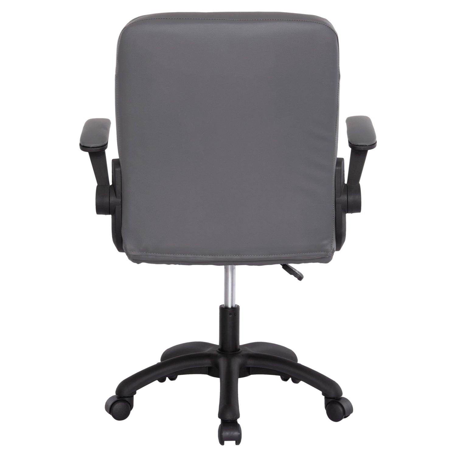 ΚΑΡΕΚΛΑ ΓΡΑΦΕΙΟΥ PORTIMA HM1197.03 ΓΚΡΙ PVC-ΜΑΥΡΟΣ ΣΚΕΛΕΤΟΣ & ΒΑΣΗ 66.5x60x97Υεκ - Pakobazaar
