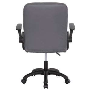 ΚΑΡΕΚΛΑ ΓΡΑΦΕΙΟΥ PORTIMA HM1197.03 ΓΚΡΙ PVC-ΜΑΥΡΟΣ ΣΚΕΛΕΤΟΣ & ΒΑΣΗ 66.5x60x97Υεκ - Pakobazaar
