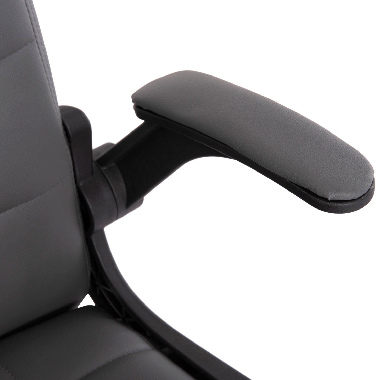 ΚΑΡΕΚΛΑ ΓΡΑΦΕΙΟΥ PORTIMA HM1197.03 ΓΚΡΙ PVC-ΜΑΥΡΟΣ ΣΚΕΛΕΤΟΣ & ΒΑΣΗ 66.5x60x97Υεκ - Pakobazaar