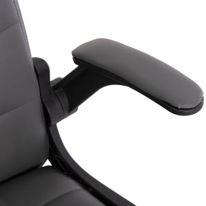 ΚΑΡΕΚΛΑ ΓΡΑΦΕΙΟΥ PORTIMA HM1197.03 ΓΚΡΙ PVC-ΜΑΥΡΟΣ ΣΚΕΛΕΤΟΣ & ΒΑΣΗ 66.5x60x97Υεκ - Pakobazaar