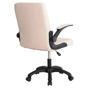 ΚΑΡΕΚΛΑ ΓΡΑΦΕΙΟΥ PORTIMA HM1197.04 ΜΠΕΖ PVC-ΜΑΥΡΟΣ ΣΚΕΛΕΤΟΣ & ΒΑΣΗ 66.5x57x97Υεκ - Pakobazaar