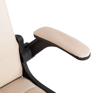 ΚΑΡΕΚΛΑ ΓΡΑΦΕΙΟΥ PORTIMA HM1197.04 ΜΠΕΖ PVC-ΜΑΥΡΟΣ ΣΚΕΛΕΤΟΣ & ΒΑΣΗ 66.5x57x97Υεκ - Pakobazaar