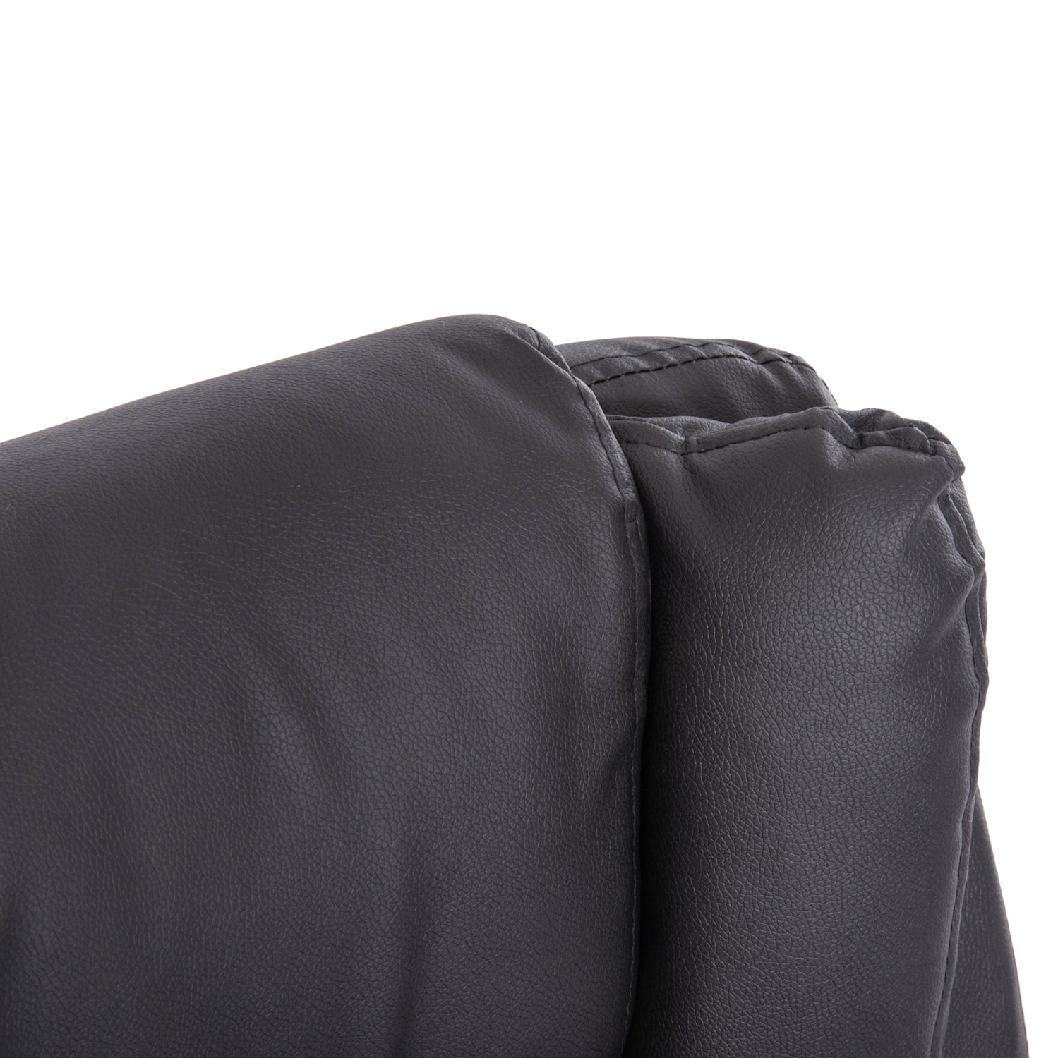 ΚΑΡΕΚΛΑ ΓΡΑΦΕΙΟΥ CANAN HM1201 ΜΑΥΡO PVC-ΒΑΣΗ ΧΡΩΜΙΟΥ 66x61x105Υεκ. - Pakobazaar