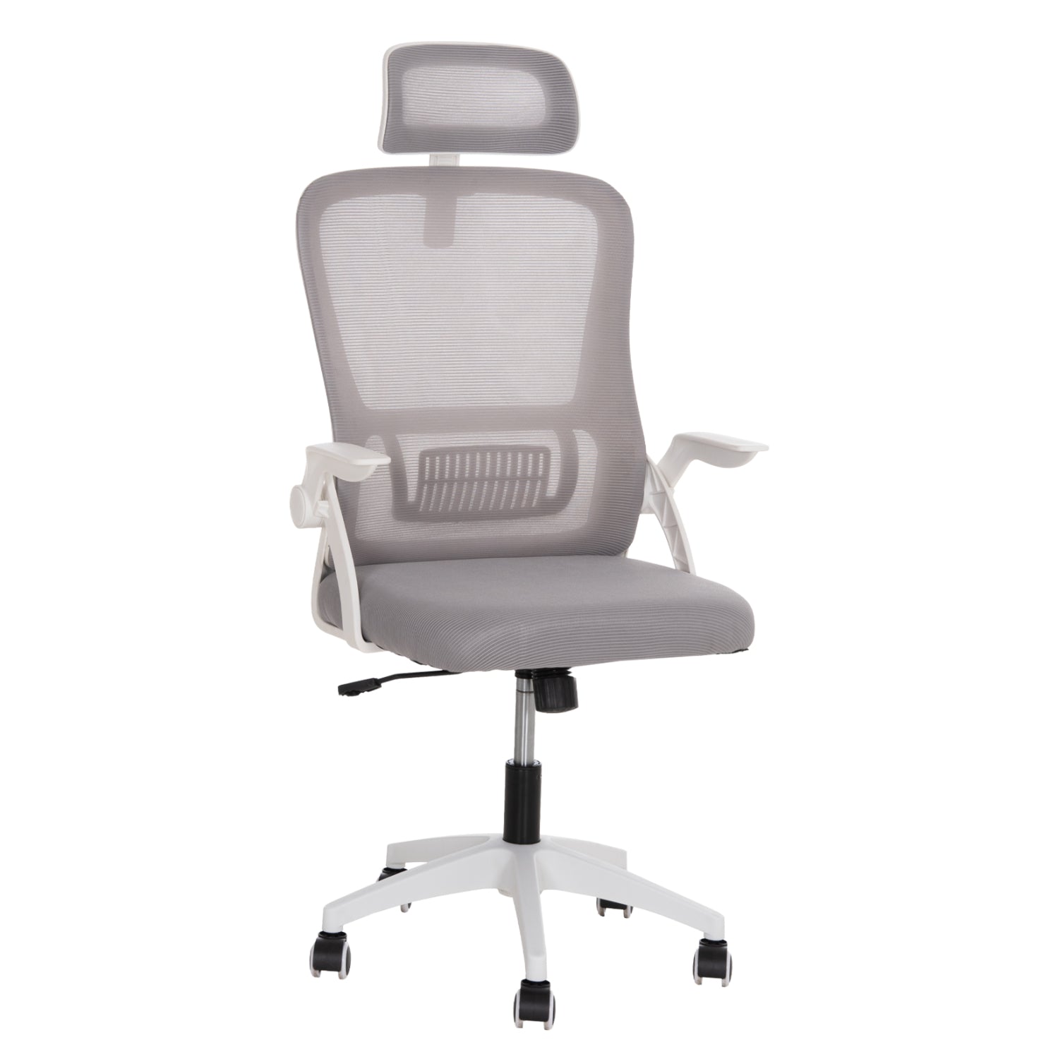 ΚΑΡΕΚΛΑ ΓΡΑΦΕΙΟΥ BLAZER HM1205.02 ΓΚΡΙ MESH-ΛΕΥΚΟΣ ΣΚΕΛΕΤΟΣ 60x58x110-130Υεκ. - Pakobazaar
