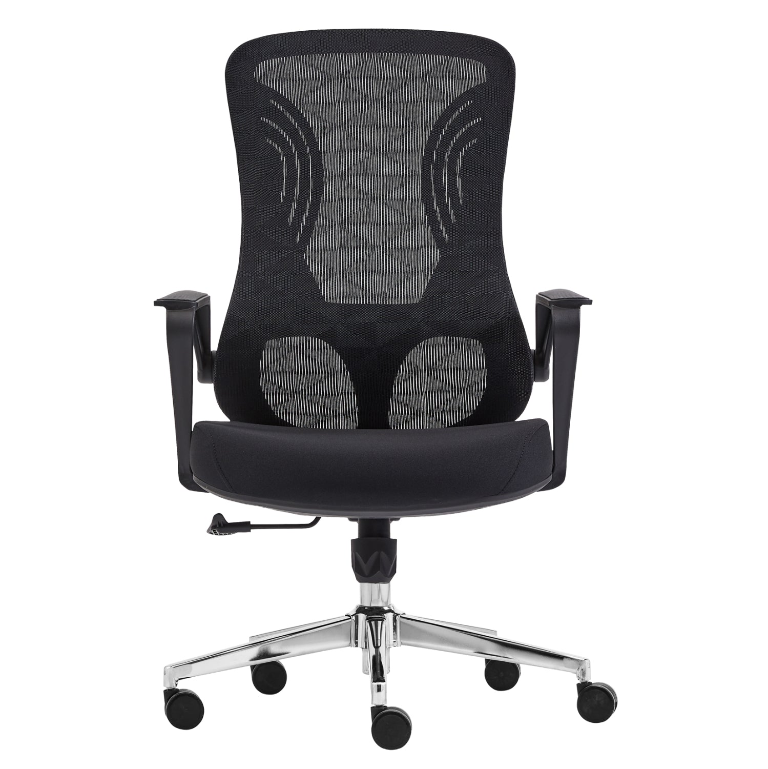 ΚΑΡΕΚΛΑ ΓΡΑΦΕΙΟΥ DECIFER HM1212.01 ΜΑΥΡO MESH-ΒΑΣΗ ΧΡΩΜΙΟΥ 61x60x110Υεκ. - Pakobazaar