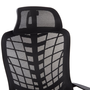 ΚΑΡΕΚΛΑ ΓΡΑΦΕΙΟΥ ELVAR HM1219.01 ΜΑΥΡO MESH--ΒΑΣΗ ΠΟΛΥΠΡΟΠΥΛΕΝΙΟΥ 63x56x125Υεκ - Pakobazaar