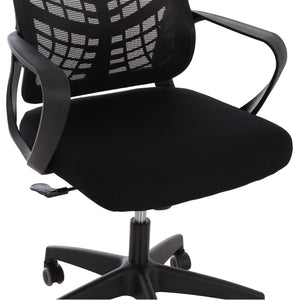 ΚΑΡΕΚΛΑ ΓΡΑΦΕΙΟΥ ELVAR HM1219.01 ΜΑΥΡO MESH--ΒΑΣΗ ΠΟΛΥΠΡΟΠΥΛΕΝΙΟΥ 63x56x125Υεκ - Pakobazaar