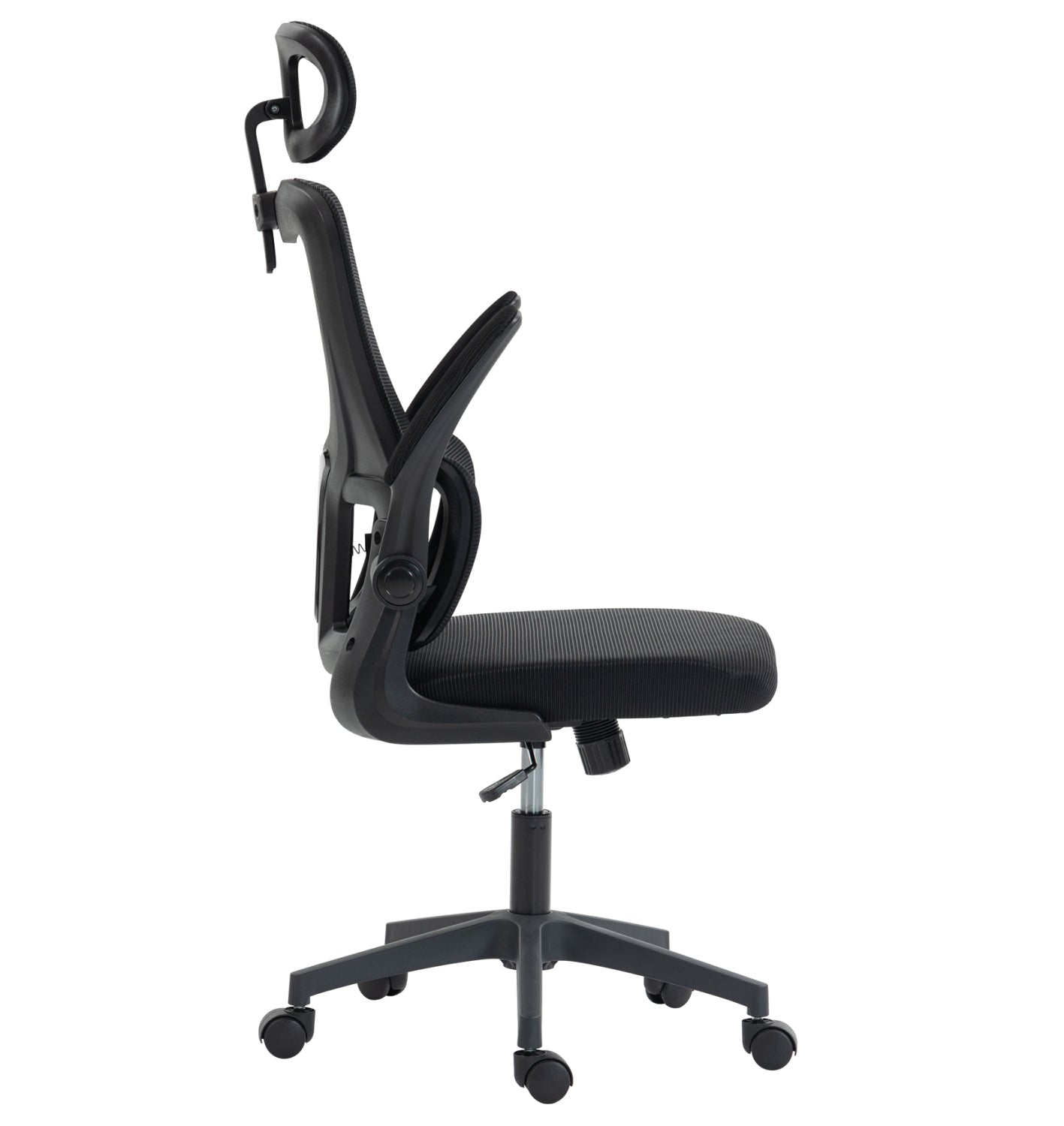ΚΑΡΕΚΛΑ ΓΡΑΦΕΙΟΥ KESI HM1222.01 ΜΑΥΡO MESH & PP 52x50x122Υεκ. - Pakobazaar