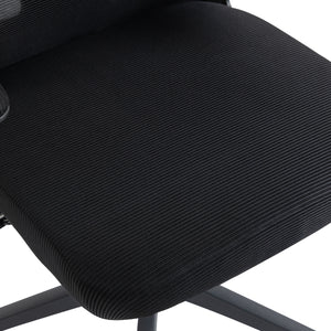 ΚΑΡΕΚΛΑ ΓΡΑΦΕΙΟΥ KESI HM1222.01 ΜΑΥΡO MESH & PP 52x50x122Υεκ. - Pakobazaar