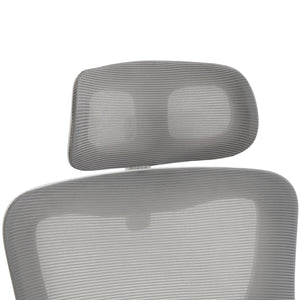 ΚΑΡΕΚΛΑ ΓΡΑΦΕΙΟΥ KESI HM1222.02 ΑΝΟΙΧΤΟ ΓΚΡΙ MESH--ΛΕΥΚΟ PP 52x50x122Υεκ. - Pakobazaar