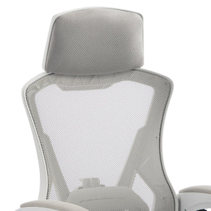 ΚΑΡΕΚΛΑ ΓΡΑΦΕΙΟΥ SALAS HM1223.02 P.P. ΛΕΥΚΟ-ΓΚΡΙ MESH ΥΦΑΣΜΑ 60x60x118-128Υεκ - Pakobazaar