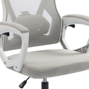 ΚΑΡΕΚΛΑ ΓΡΑΦΕΙΟΥ SALAS HM1223.02 P.P. ΛΕΥΚΟ-ΓΚΡΙ MESH ΥΦΑΣΜΑ 60x60x118-128Υεκ - Pakobazaar